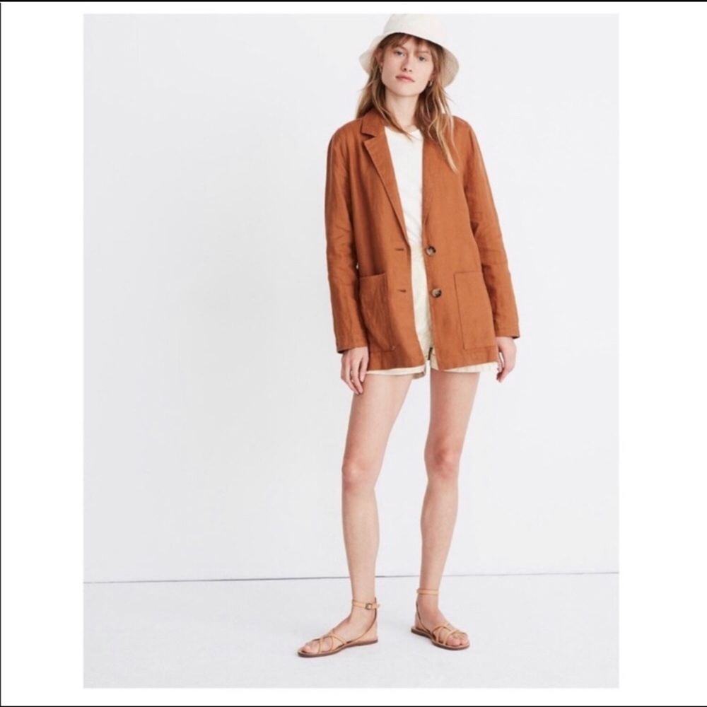 Madewell Linen Dorset Blazer